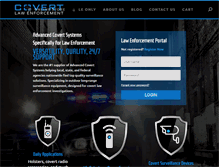 Tablet Screenshot of covertlawenforcement.com